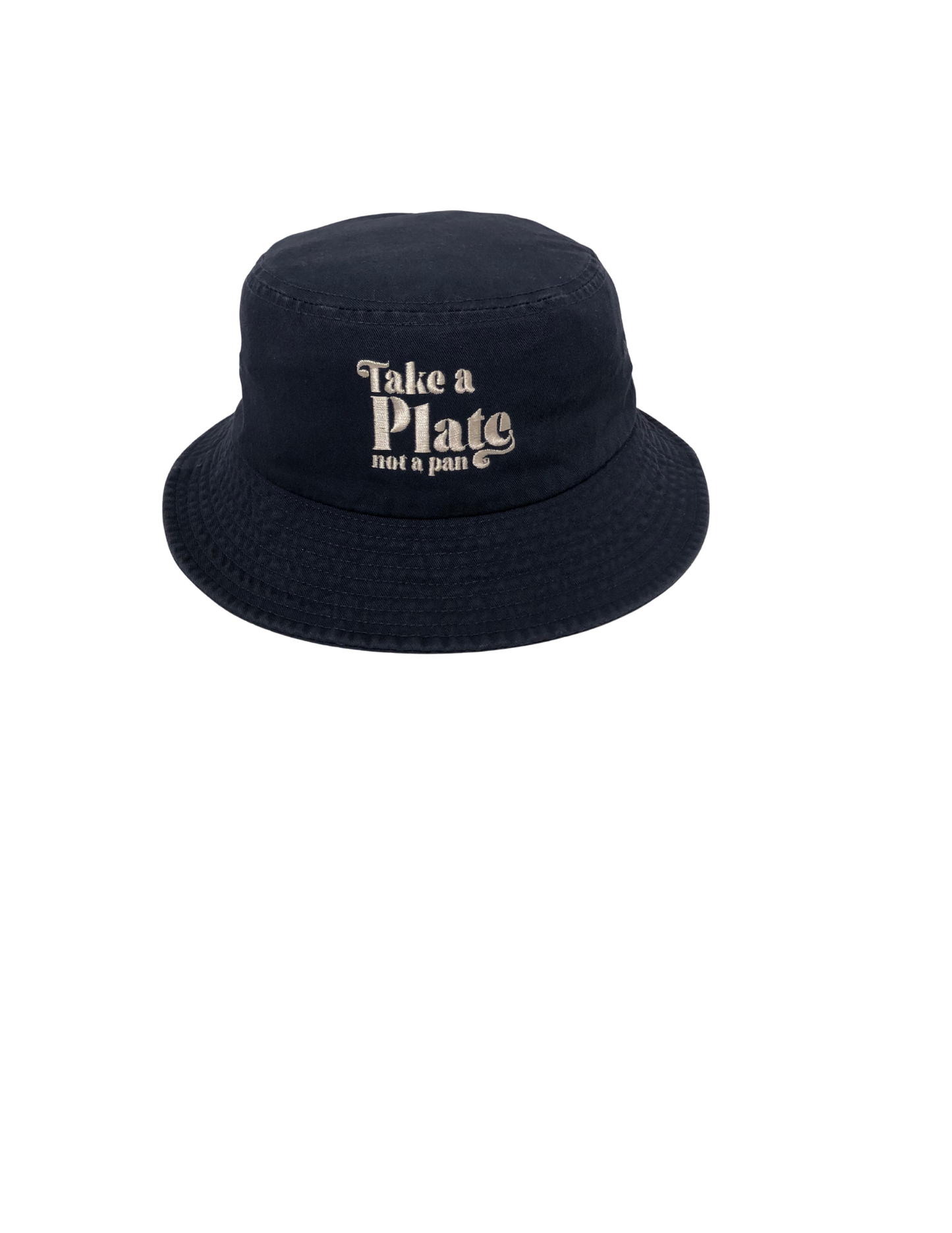 "Take a Plate" - Bucket Hats (Navy)