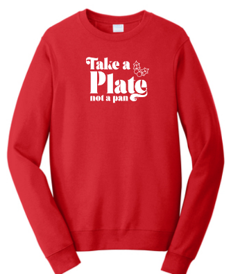 "Take a Plate" -  Not So Ugly Christmas Sweater